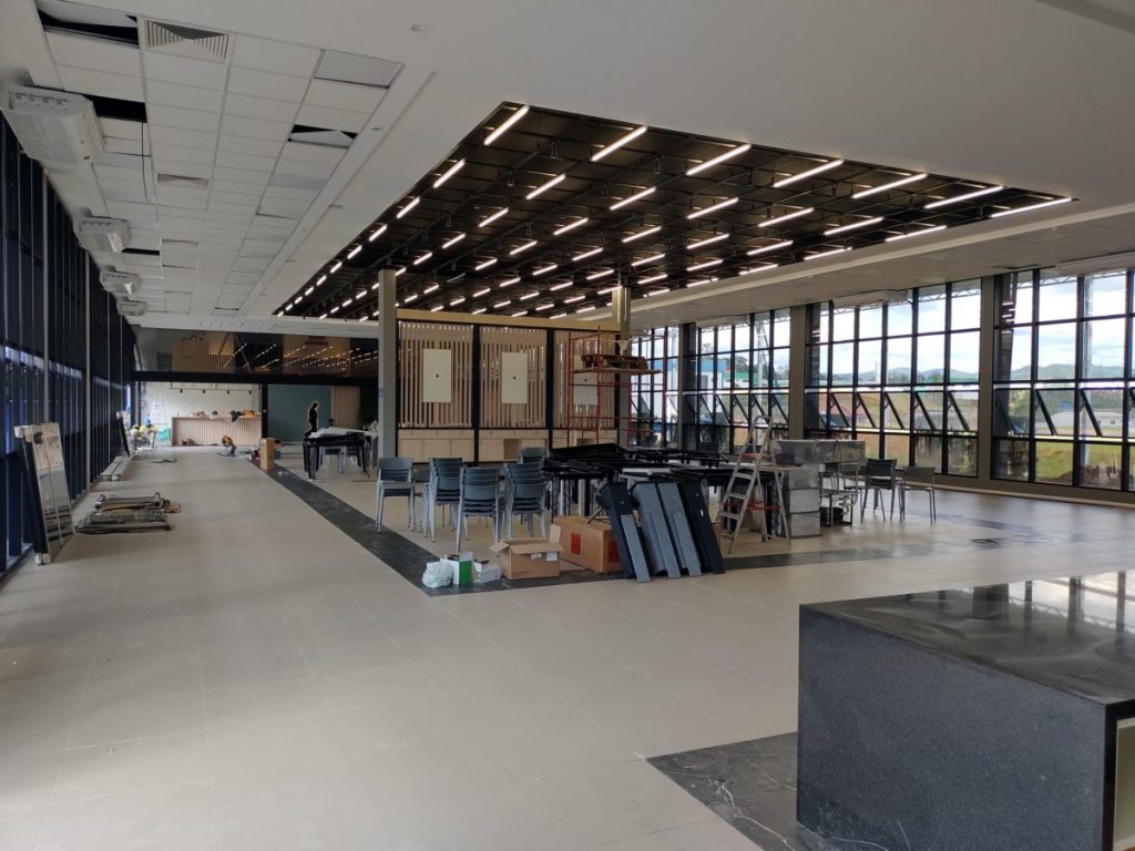 Obra de Ampliação Industrial Novo refeitório empresa Loghaus em Blumenau/SC