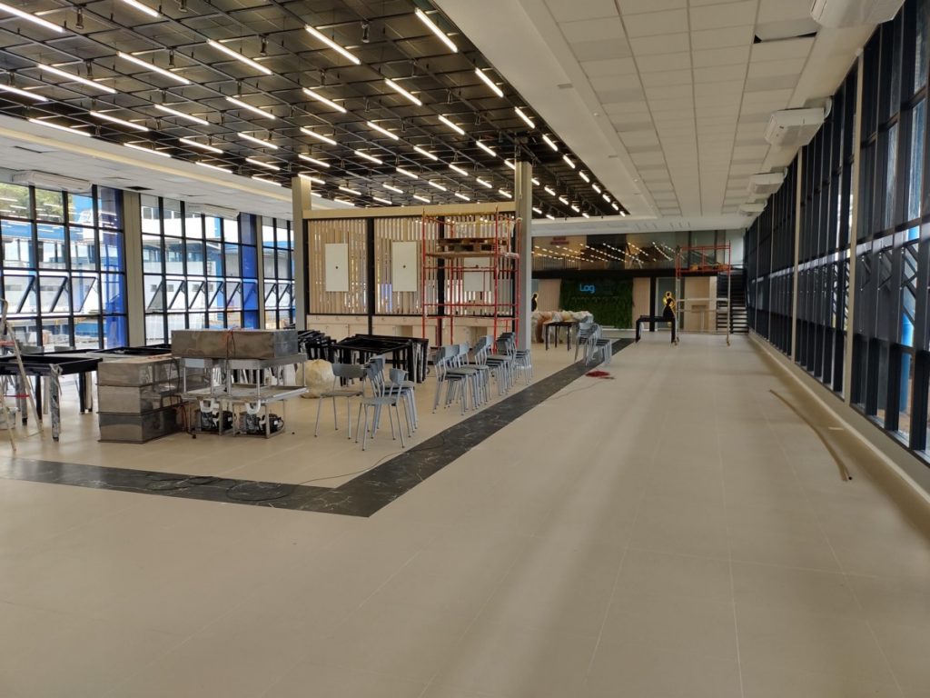 Obra de Ampliação Industrial Novo refeitório empresa Loghaus em Blumenau/SC