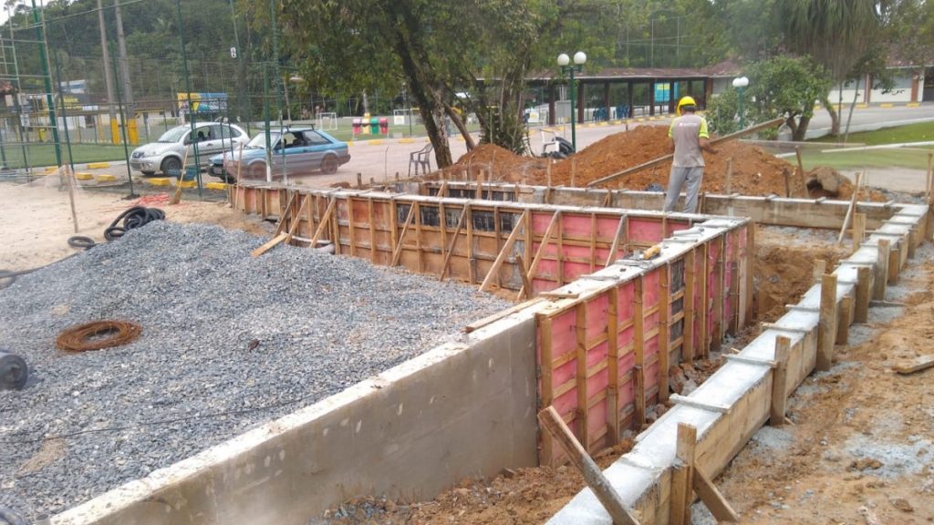 Obra Reforma de Quadras de Tênis e Beach Vôlei - Bela Vista Country Clube em Gaspar/SC